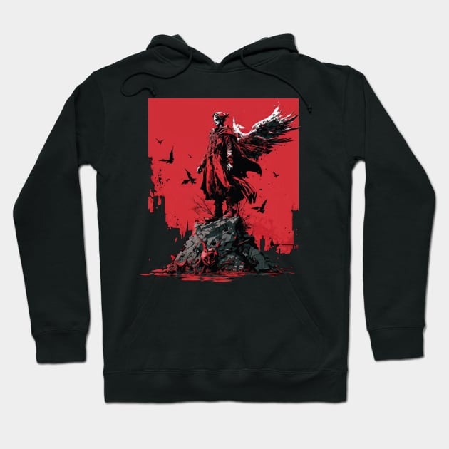 red angel Hoodie by rocknerd